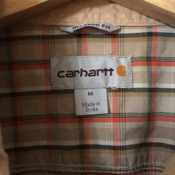 Carhartt Relaxed Fit Plaid Short Sleeve Shirt - Picture 7 of 8